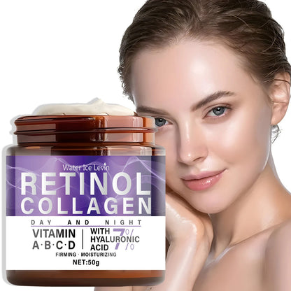 50g Collagen Retinol Niacinamide Day and Night Moisturizing Cream, Moisturizing and Firming, Silky Texture Suitable for All Skin Types