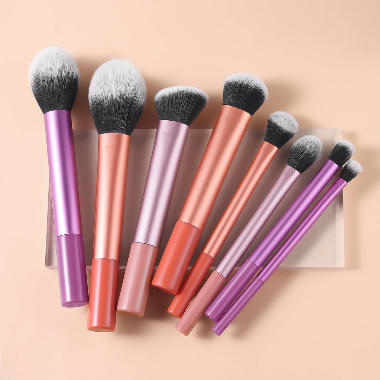 8-Piece Portable Makeup Brush Set