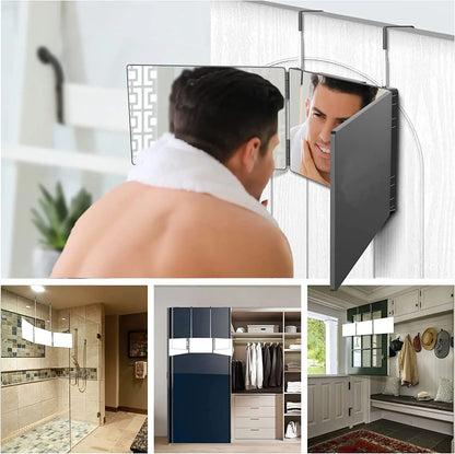 S Travel Portable 360° Trifold Vanity Mirror