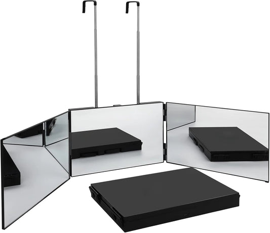 S Travel Portable 360° Trifold Vanity Mirror