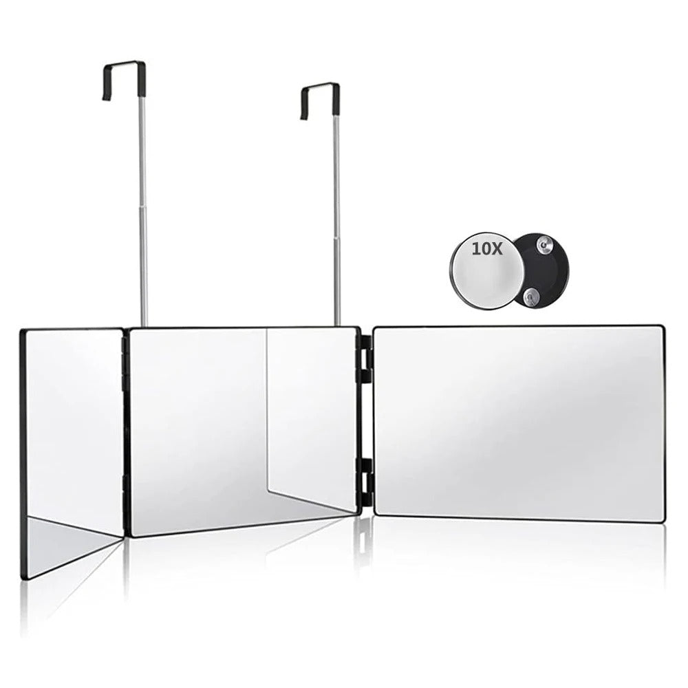 S Travel Portable 360° Trifold Vanity Mirror