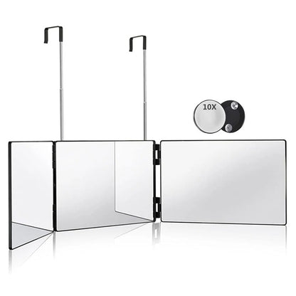 S Travel Portable 360° Trifold Vanity Mirror